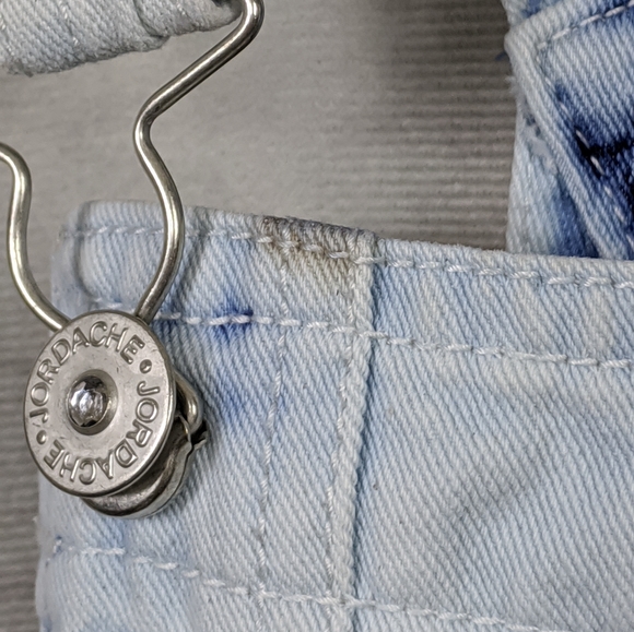 Vtg GIRL'S JORDACHE Denim and Floral Dress - Picture 12 of 15